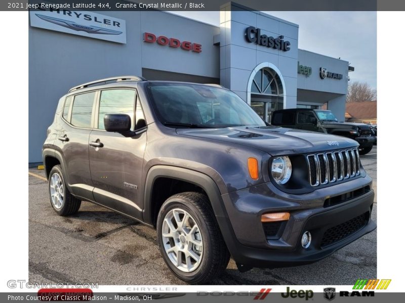 Granite Crystal Metallic / Black 2021 Jeep Renegade Latitude 4x4