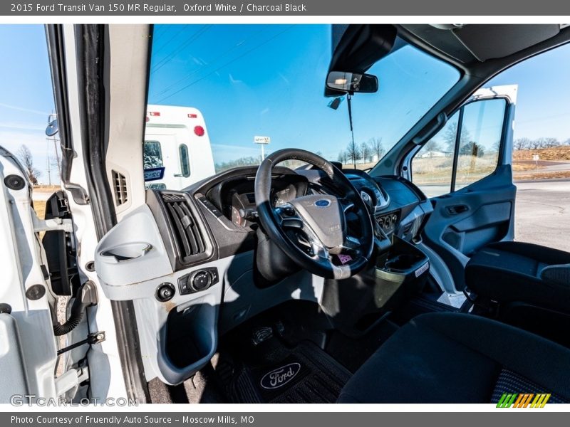Oxford White / Charcoal Black 2015 Ford Transit Van 150 MR Regular