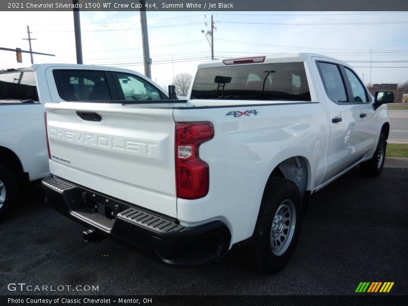 Summit White / Jet Black 2021 Chevrolet Silverado 1500 WT Crew Cab 4x4