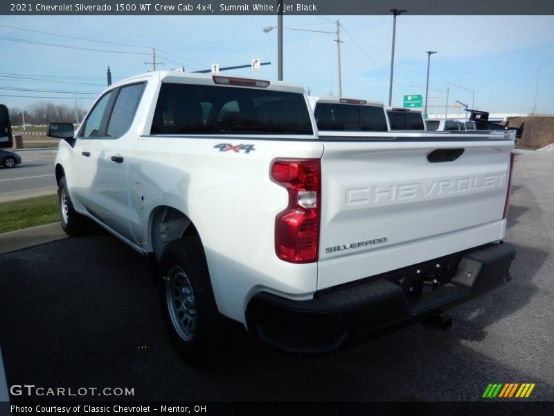 Summit White / Jet Black 2021 Chevrolet Silverado 1500 WT Crew Cab 4x4