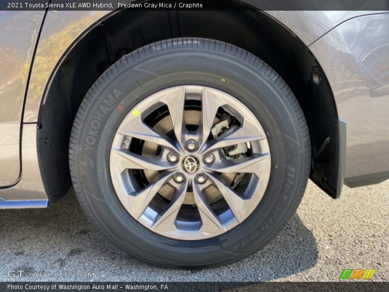Predawn Gray Mica / Graphite 2021 Toyota Sienna XLE AWD Hybrid