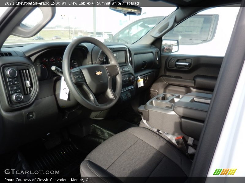 Summit White / Jet Black 2021 Chevrolet Silverado 1500 WT Crew Cab 4x4