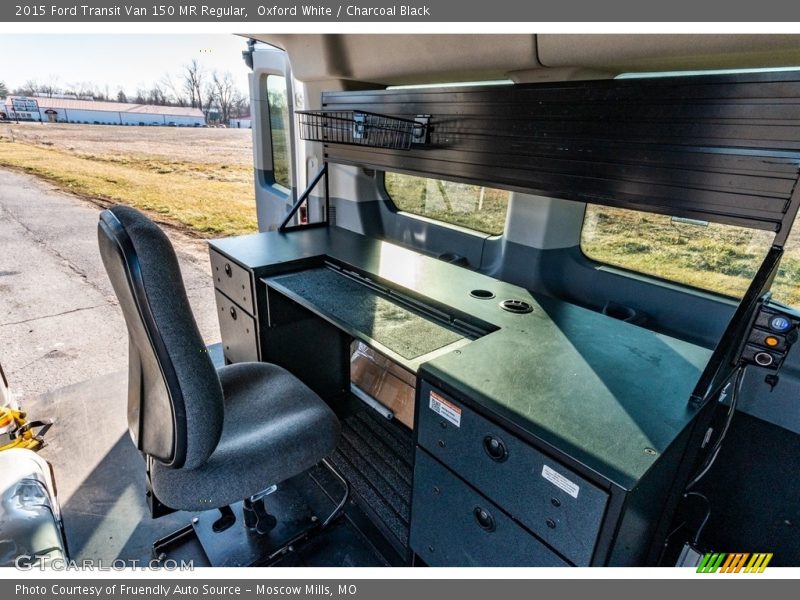 Oxford White / Charcoal Black 2015 Ford Transit Van 150 MR Regular