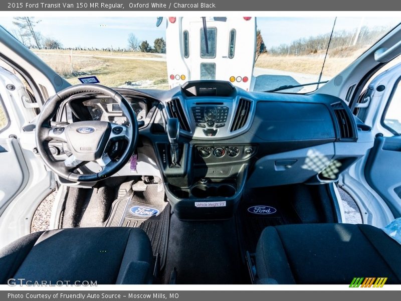 Oxford White / Charcoal Black 2015 Ford Transit Van 150 MR Regular