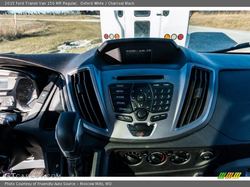 Oxford White / Charcoal Black 2015 Ford Transit Van 150 MR Regular