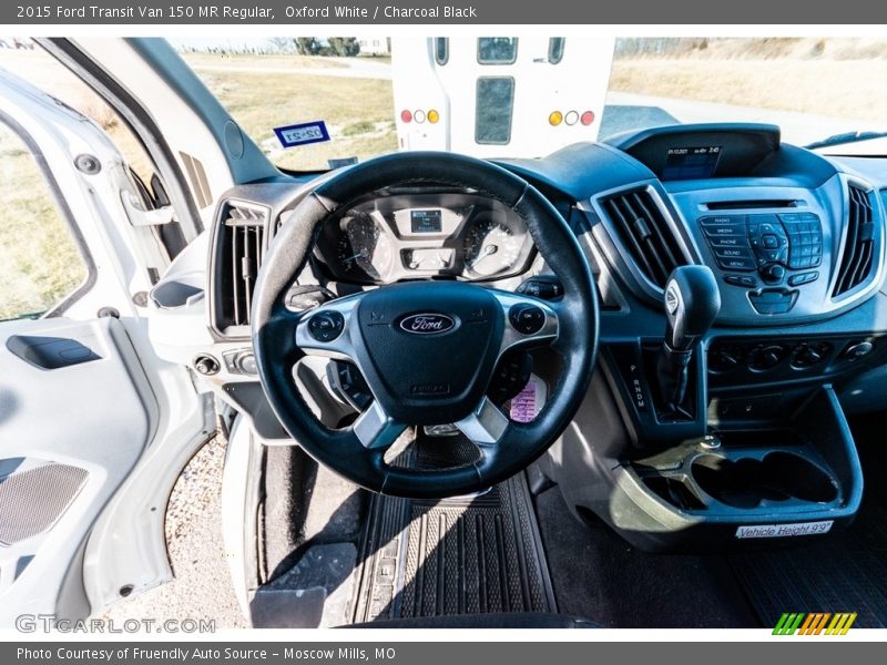 Oxford White / Charcoal Black 2015 Ford Transit Van 150 MR Regular
