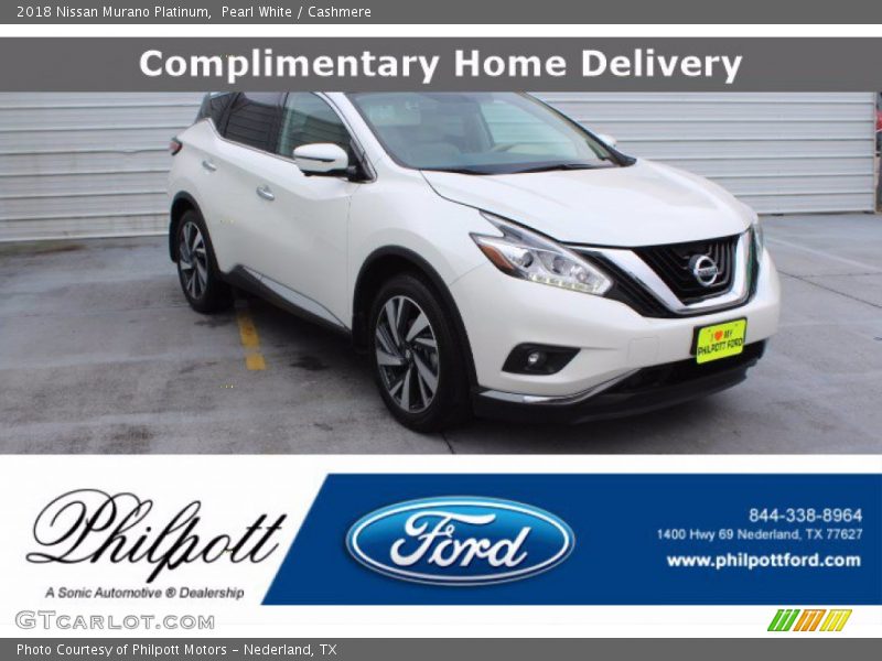 Pearl White / Cashmere 2018 Nissan Murano Platinum