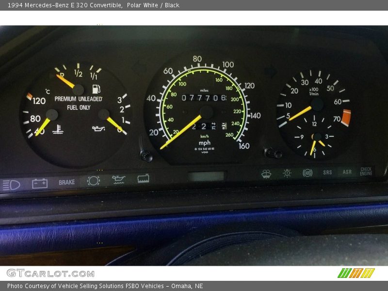  1994 E 320 Convertible 320 Convertible Gauges