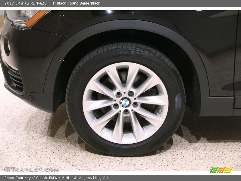 Jet Black / Sand Beige/Black 2017 BMW X3 xDrive28i
