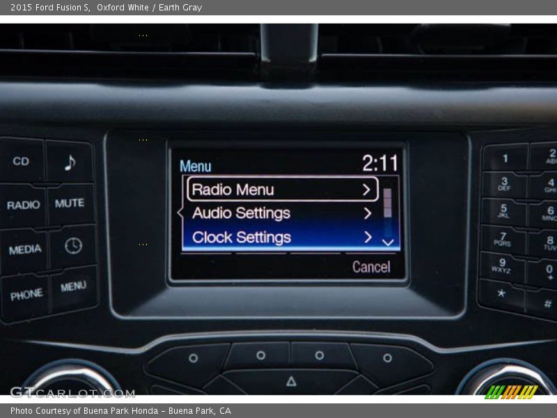 Oxford White / Earth Gray 2015 Ford Fusion S