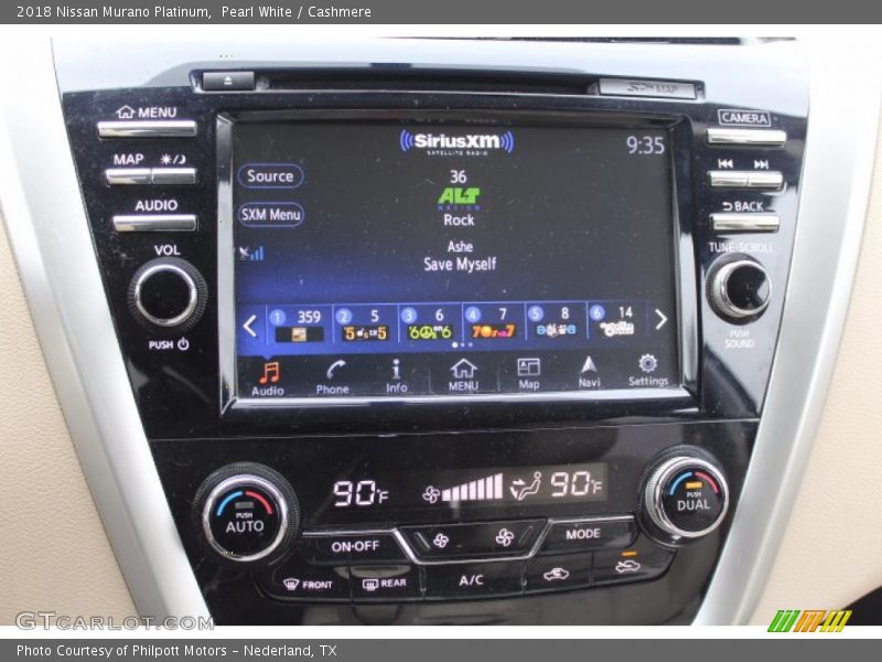 Controls of 2018 Murano Platinum