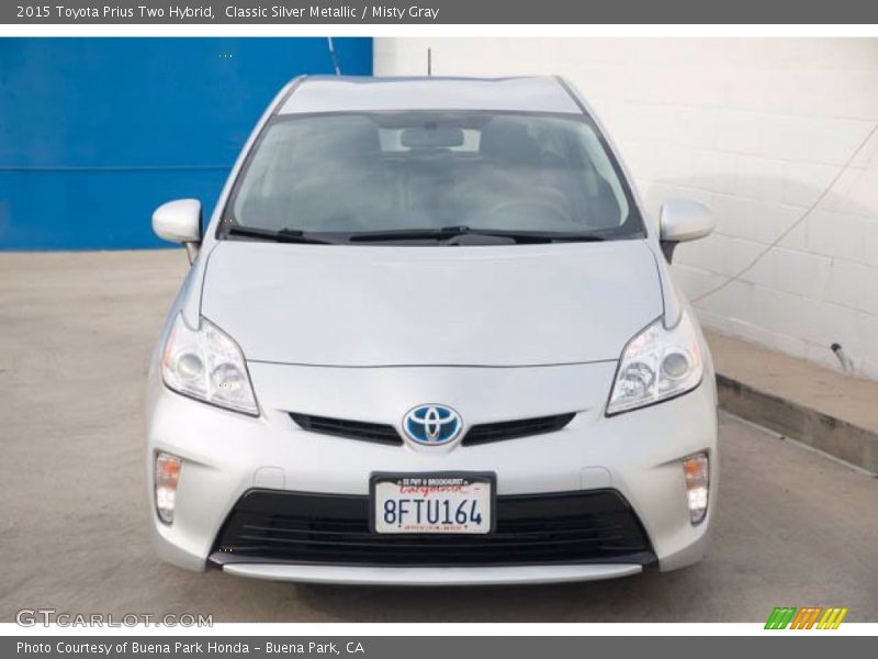 Classic Silver Metallic / Misty Gray 2015 Toyota Prius Two Hybrid