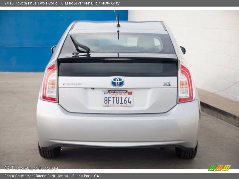 Classic Silver Metallic / Misty Gray 2015 Toyota Prius Two Hybrid