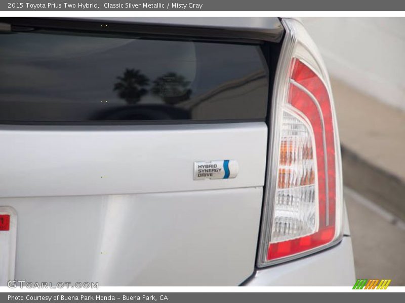 Classic Silver Metallic / Misty Gray 2015 Toyota Prius Two Hybrid