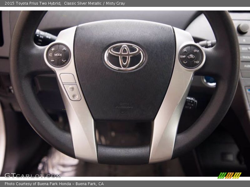 Classic Silver Metallic / Misty Gray 2015 Toyota Prius Two Hybrid
