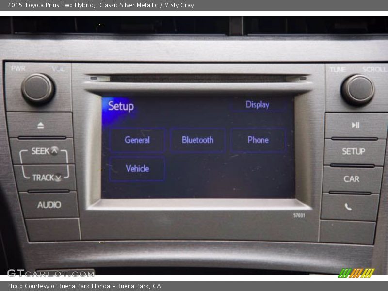 Classic Silver Metallic / Misty Gray 2015 Toyota Prius Two Hybrid