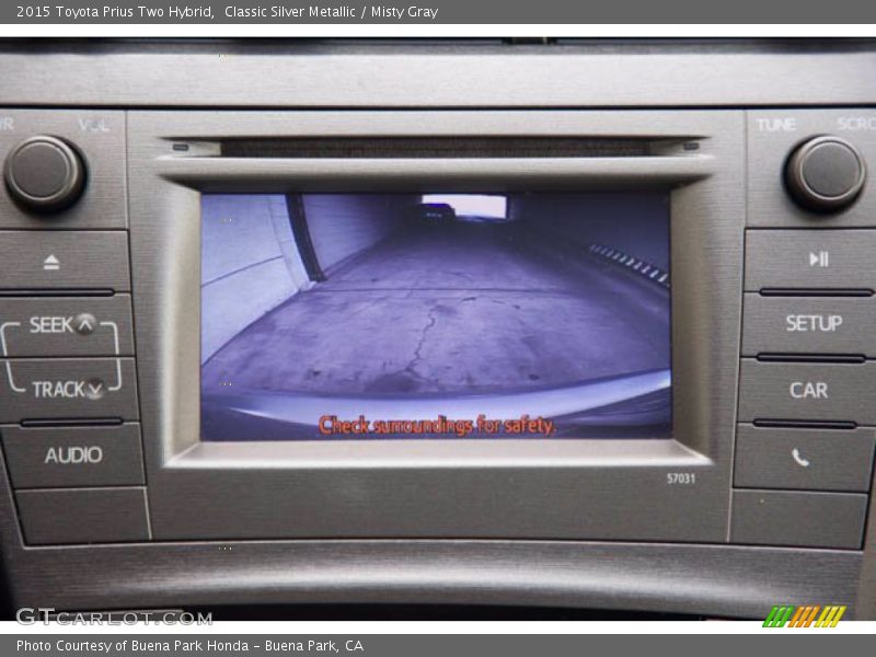 Classic Silver Metallic / Misty Gray 2015 Toyota Prius Two Hybrid