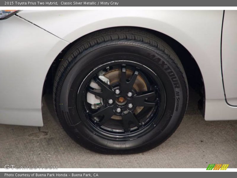Classic Silver Metallic / Misty Gray 2015 Toyota Prius Two Hybrid