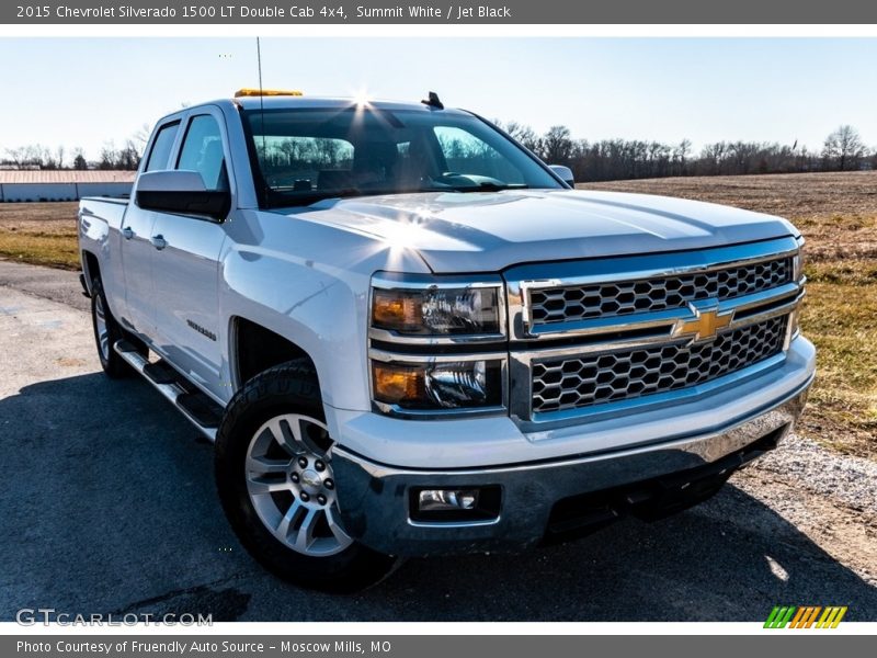 Summit White / Jet Black 2015 Chevrolet Silverado 1500 LT Double Cab 4x4