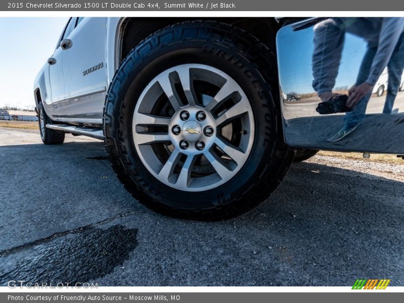 Summit White / Jet Black 2015 Chevrolet Silverado 1500 LT Double Cab 4x4