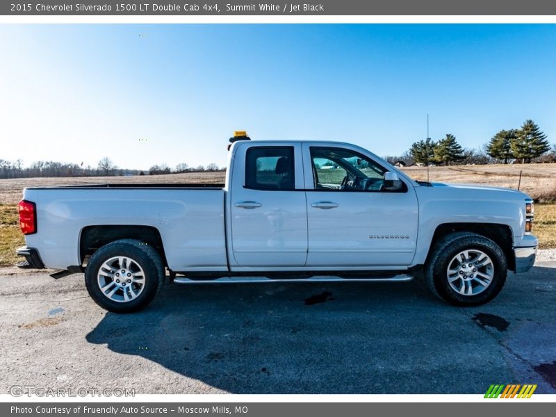 Summit White / Jet Black 2015 Chevrolet Silverado 1500 LT Double Cab 4x4