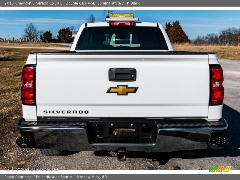 Summit White / Jet Black 2015 Chevrolet Silverado 1500 LT Double Cab 4x4