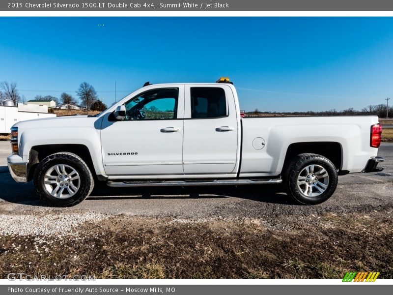 Summit White / Jet Black 2015 Chevrolet Silverado 1500 LT Double Cab 4x4