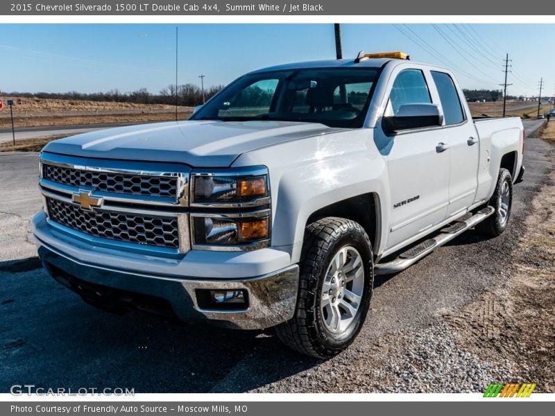 Summit White / Jet Black 2015 Chevrolet Silverado 1500 LT Double Cab 4x4