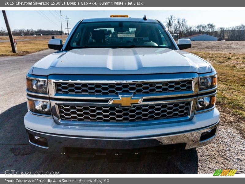 Summit White / Jet Black 2015 Chevrolet Silverado 1500 LT Double Cab 4x4