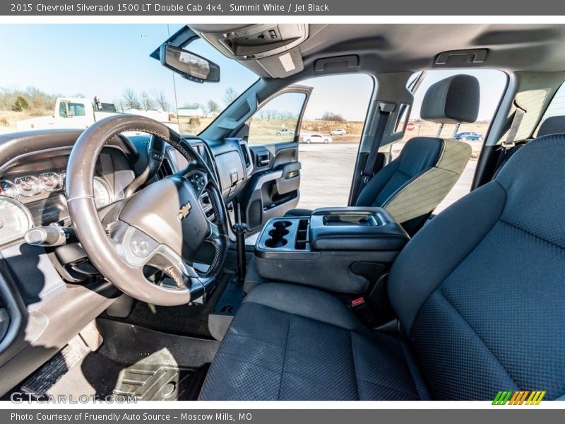 Summit White / Jet Black 2015 Chevrolet Silverado 1500 LT Double Cab 4x4