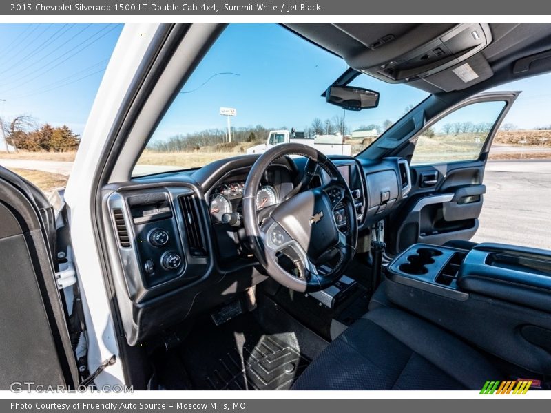 Summit White / Jet Black 2015 Chevrolet Silverado 1500 LT Double Cab 4x4