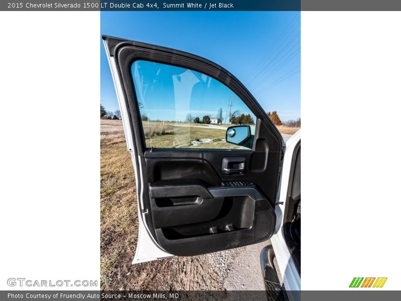 Summit White / Jet Black 2015 Chevrolet Silverado 1500 LT Double Cab 4x4