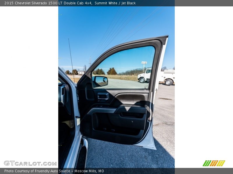Summit White / Jet Black 2015 Chevrolet Silverado 1500 LT Double Cab 4x4