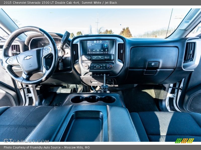 Summit White / Jet Black 2015 Chevrolet Silverado 1500 LT Double Cab 4x4