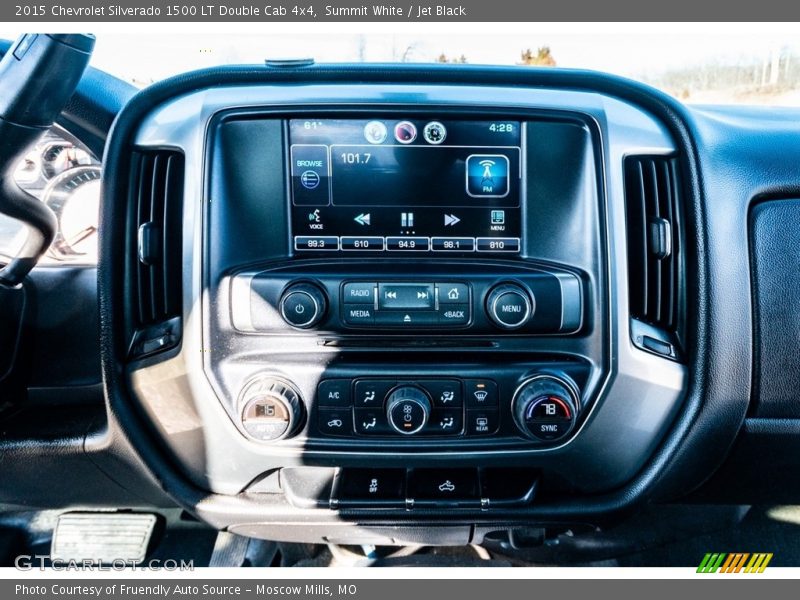 Summit White / Jet Black 2015 Chevrolet Silverado 1500 LT Double Cab 4x4