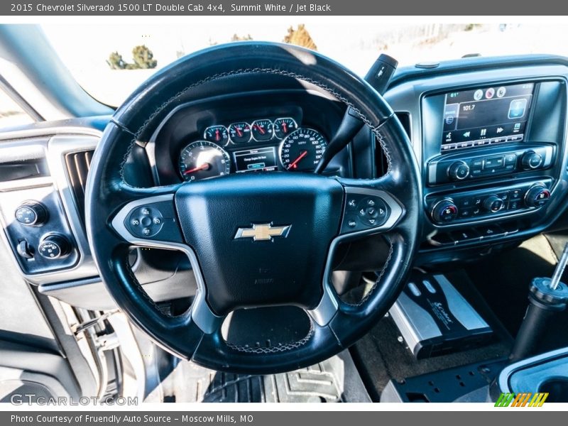 Summit White / Jet Black 2015 Chevrolet Silverado 1500 LT Double Cab 4x4
