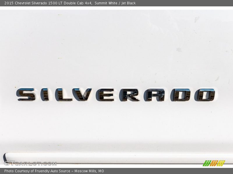 Summit White / Jet Black 2015 Chevrolet Silverado 1500 LT Double Cab 4x4