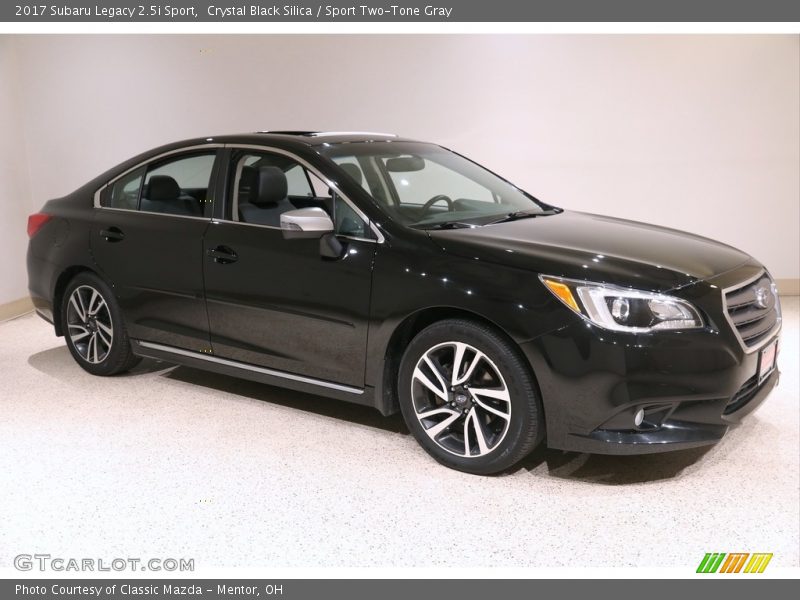Crystal Black Silica / Sport Two-Tone Gray 2017 Subaru Legacy 2.5i Sport