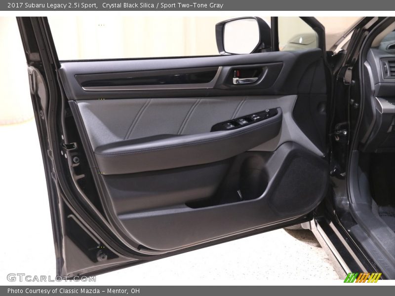 Crystal Black Silica / Sport Two-Tone Gray 2017 Subaru Legacy 2.5i Sport