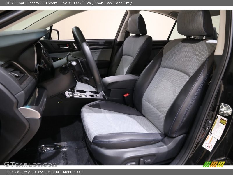 Crystal Black Silica / Sport Two-Tone Gray 2017 Subaru Legacy 2.5i Sport