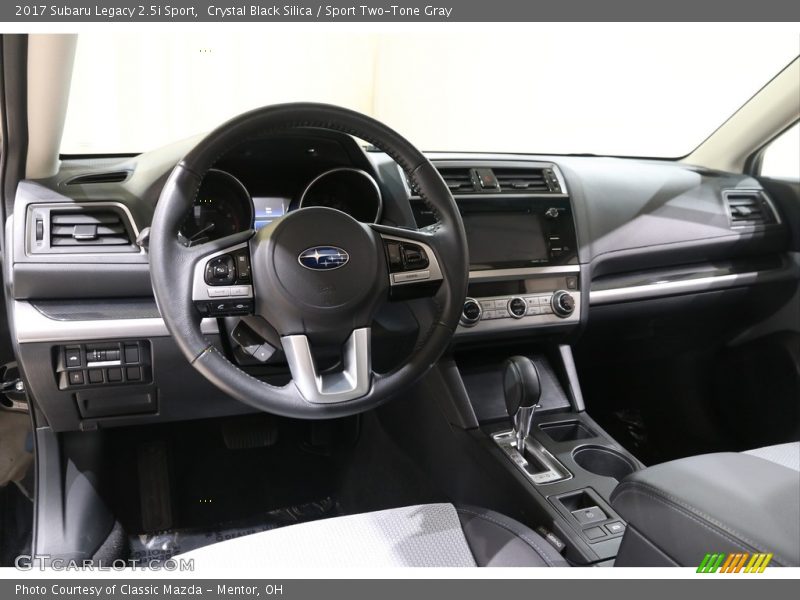 Crystal Black Silica / Sport Two-Tone Gray 2017 Subaru Legacy 2.5i Sport