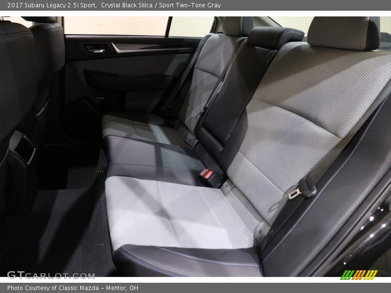 Crystal Black Silica / Sport Two-Tone Gray 2017 Subaru Legacy 2.5i Sport