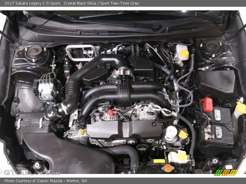 Crystal Black Silica / Sport Two-Tone Gray 2017 Subaru Legacy 2.5i Sport