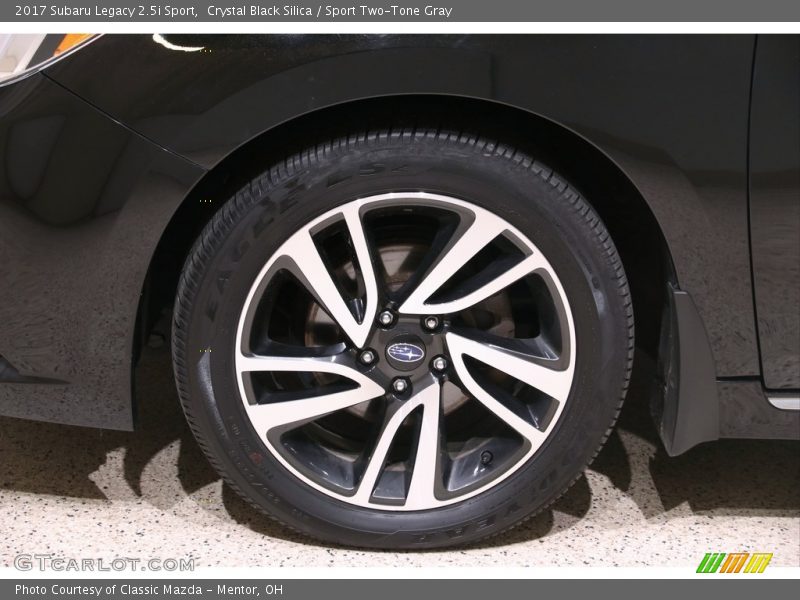 Crystal Black Silica / Sport Two-Tone Gray 2017 Subaru Legacy 2.5i Sport