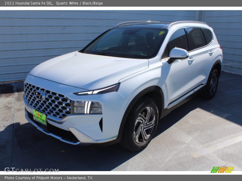 Quartz White / Black/Beige 2021 Hyundai Santa Fe SEL
