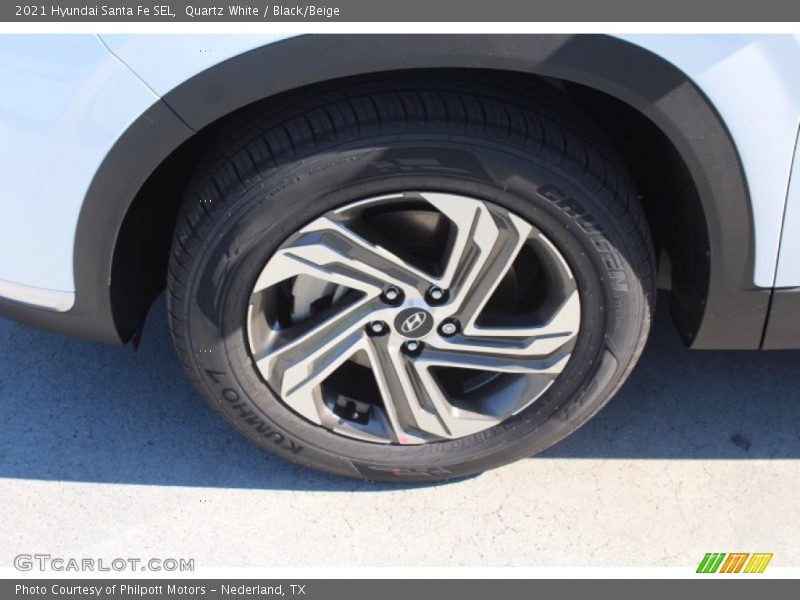 Quartz White / Black/Beige 2021 Hyundai Santa Fe SEL