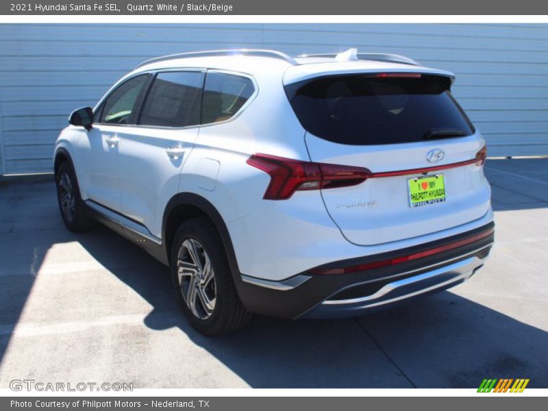 Quartz White / Black/Beige 2021 Hyundai Santa Fe SEL