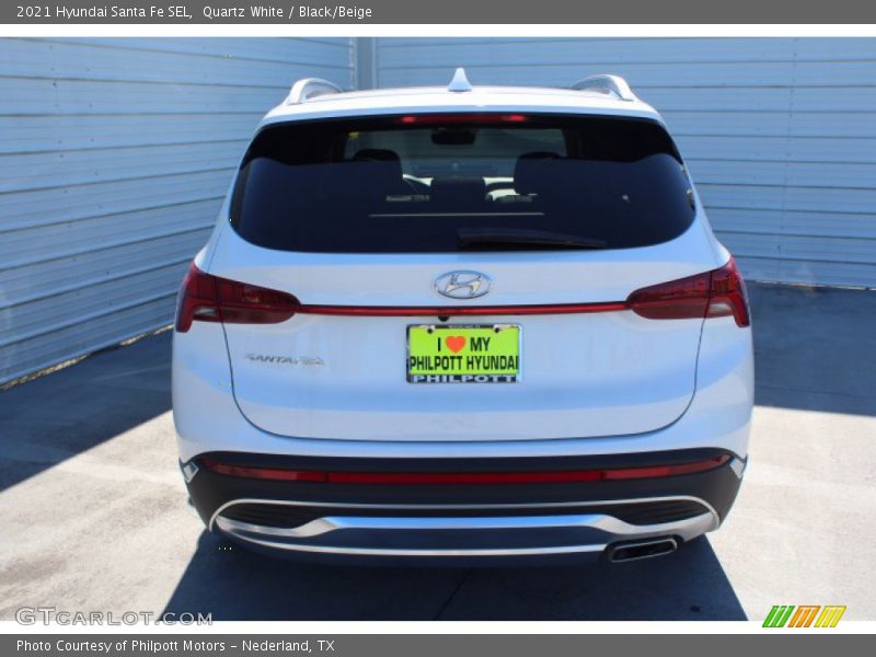 Quartz White / Black/Beige 2021 Hyundai Santa Fe SEL