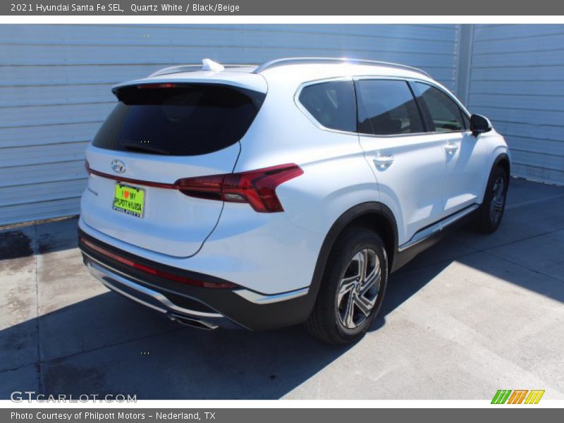 Quartz White / Black/Beige 2021 Hyundai Santa Fe SEL