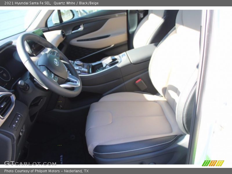 Quartz White / Black/Beige 2021 Hyundai Santa Fe SEL